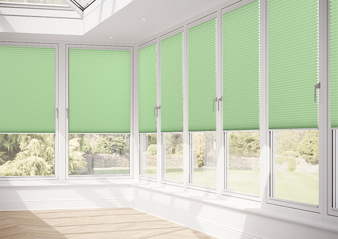 Solaris, Limeade - Stick Fit Pleated Blind - Image 13